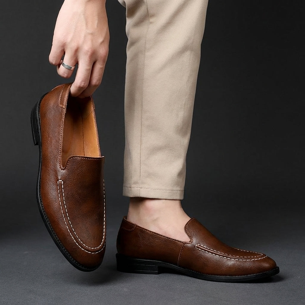 Mocasines informales de cuero