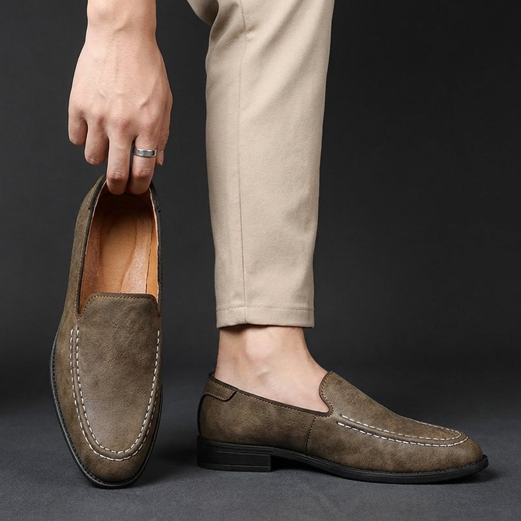 Mocasines informales de cuero