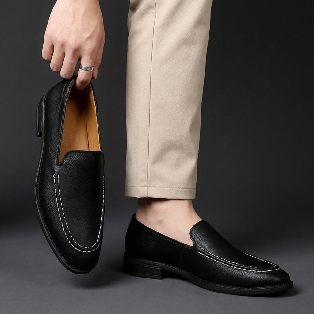 Mocasines informales de cuero