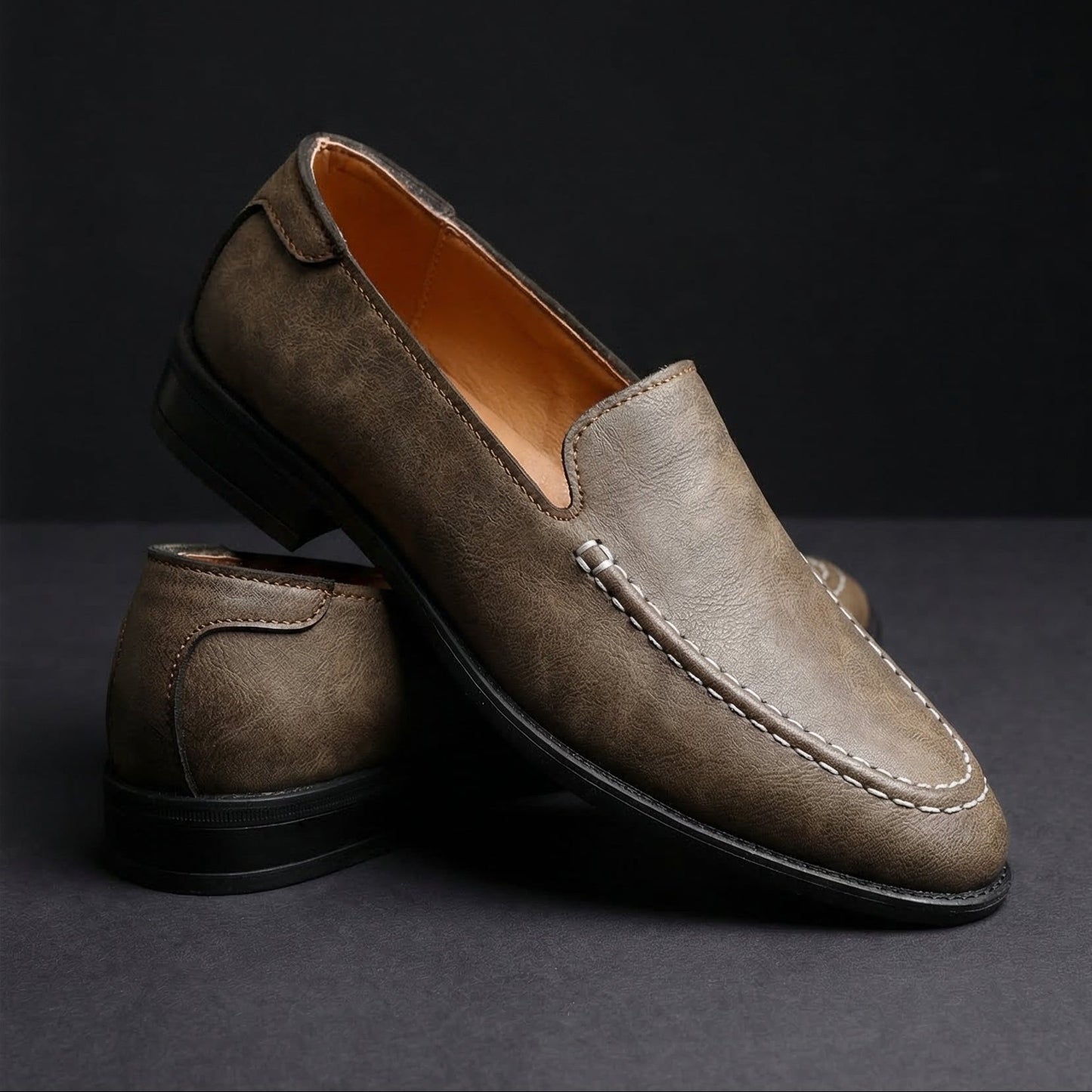 Mocasines informales de cuero
