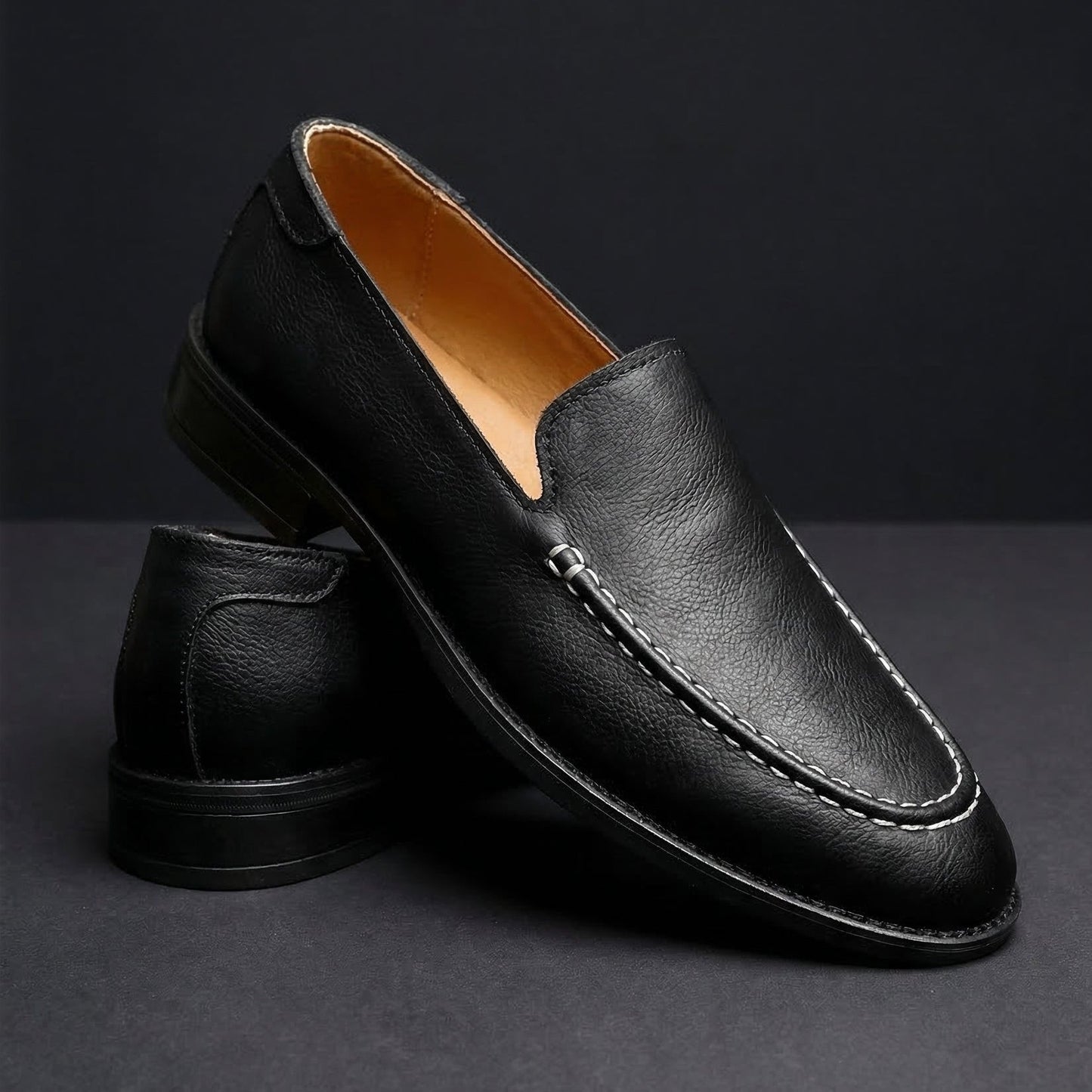 Mocasines informales de cuero