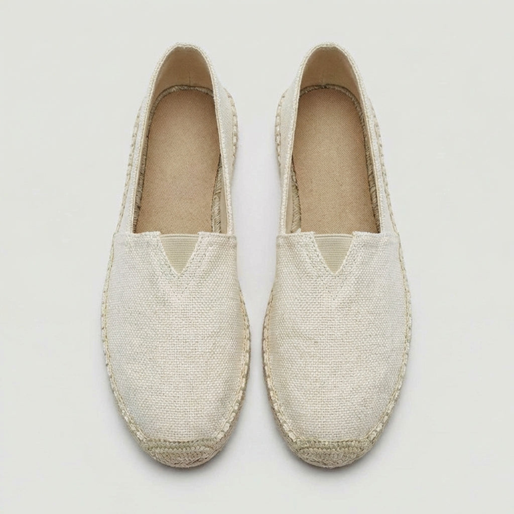Elegantes alpargatas de lino
