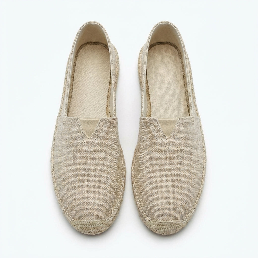 Elegantes alpargatas de lino