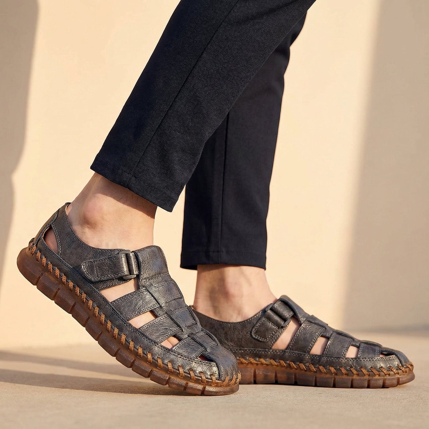 Elegantes sandalias de pescador