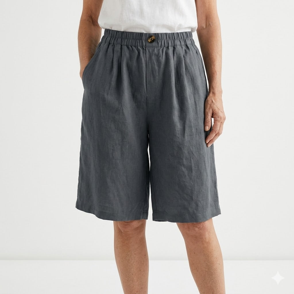 Wandeline™ — Short ancho de cintura elástica, confort veraniego natural