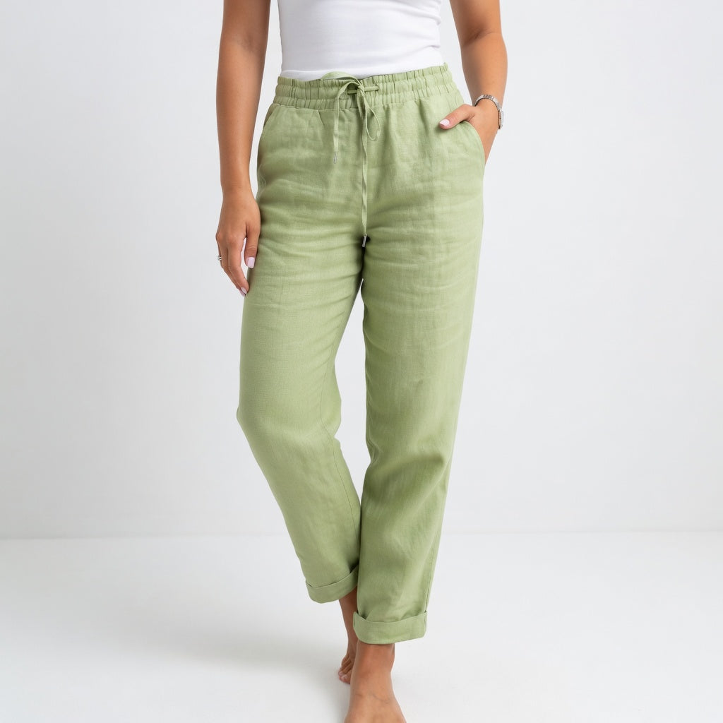 Albertine™ — Pantalón 100% algodón fluido, confort natural