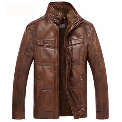 Chaqueta de piel de alta calidad para hombre