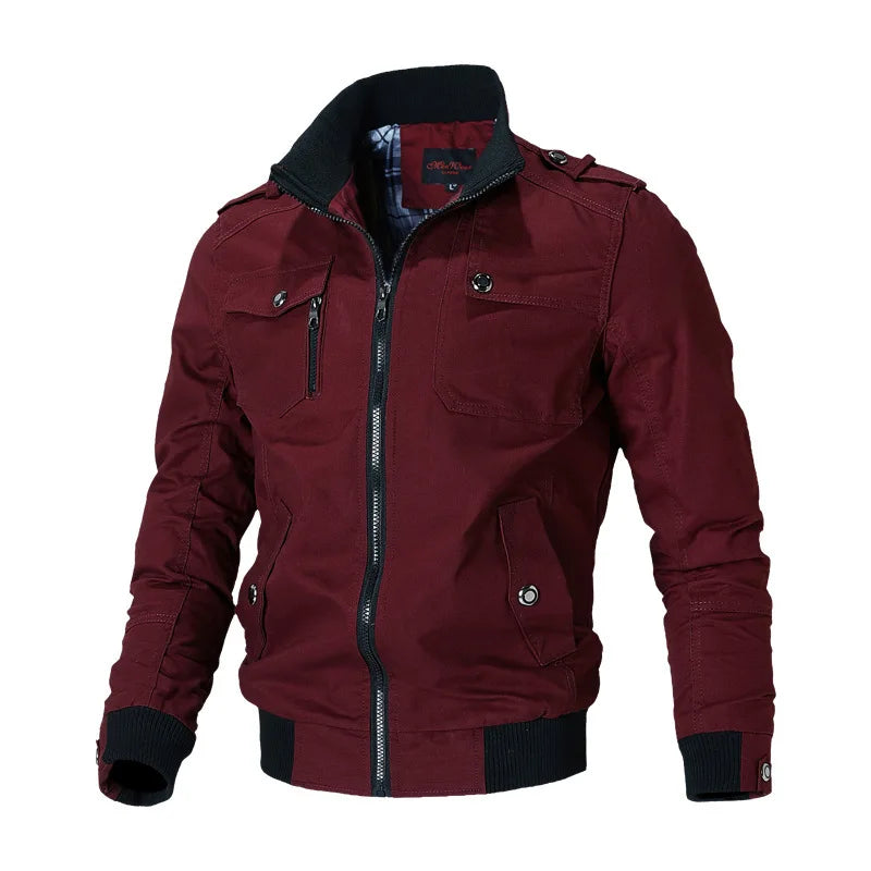 Elegante chaqueta cortavientos para hombre