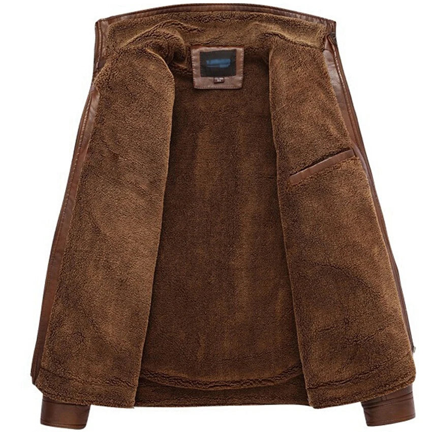 Chaqueta de piel de alta calidad para hombre