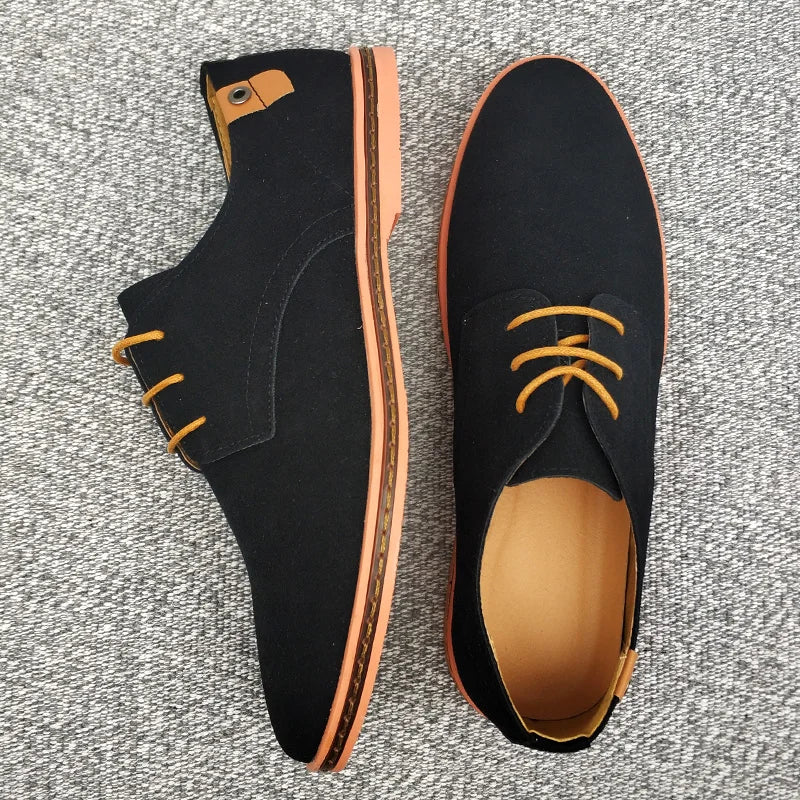 Zapatos de negocio Oxford de ante