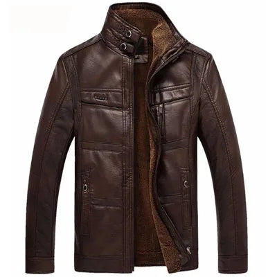 Chaqueta de piel de alta calidad para hombre