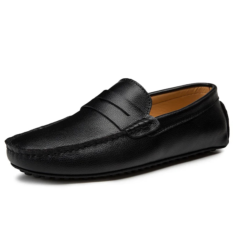 Mocasines casuales de piel para el verano