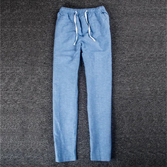 Pantalones casuales de lino