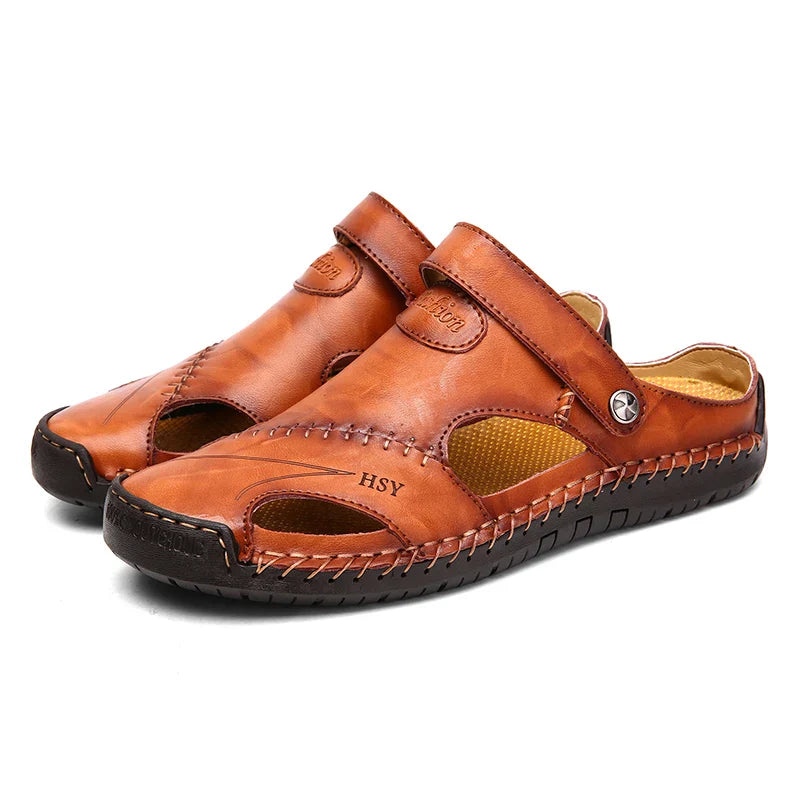 Sandalias clásicas de piel