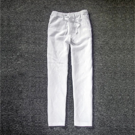 Pantalones casuales de lino