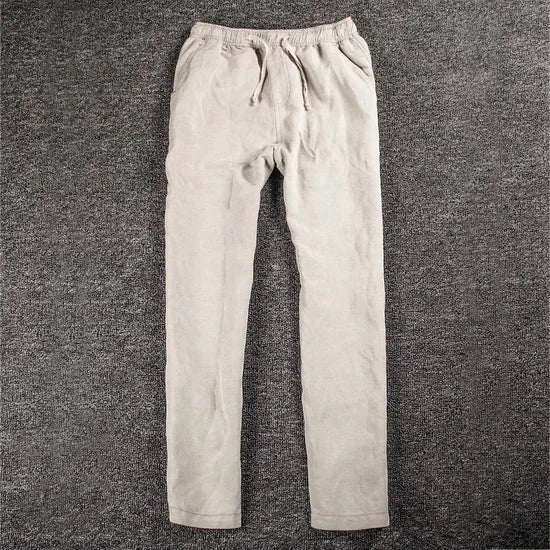 Pantalones casuales de lino