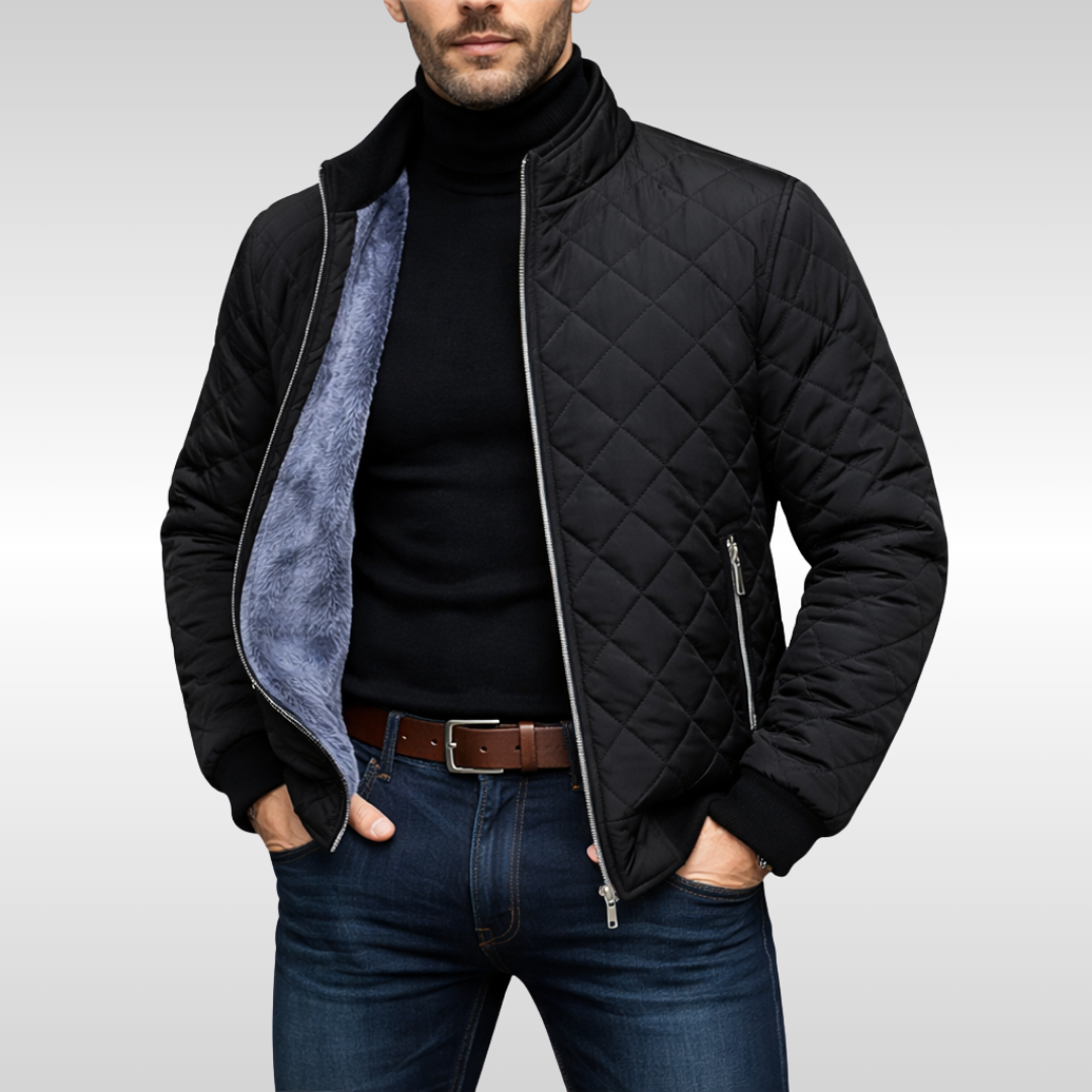 Elegante chaqueta acolchada