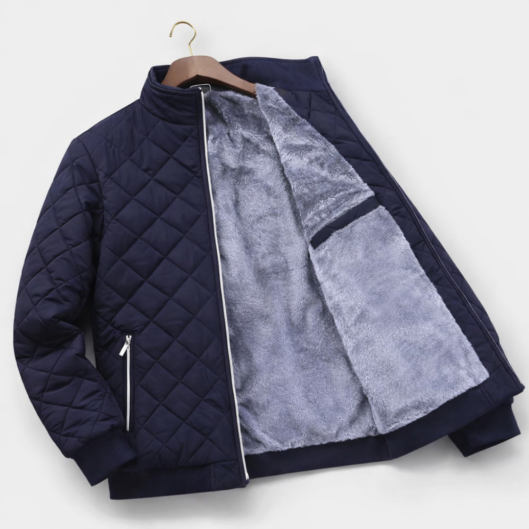 Elegante chaqueta acolchada