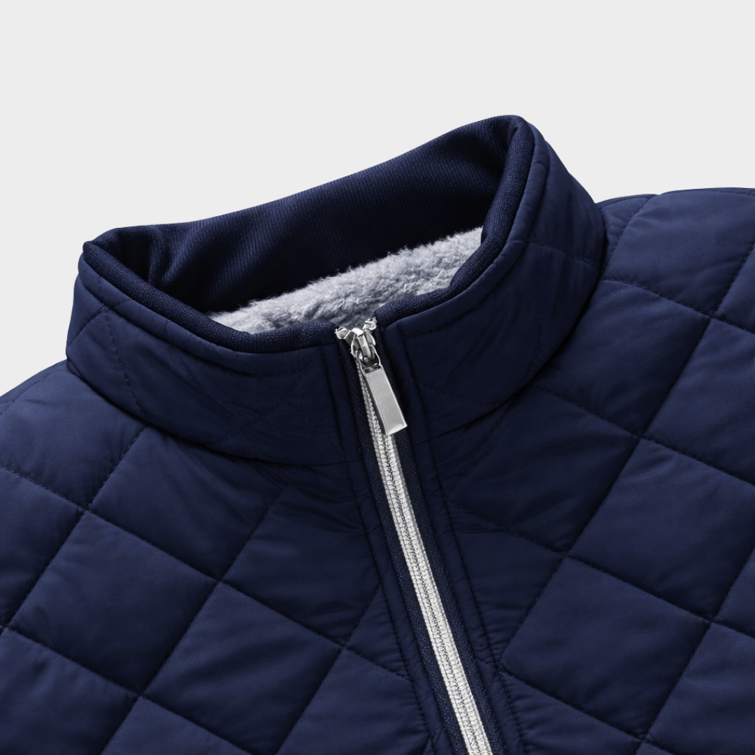 Elegante chaqueta acolchada