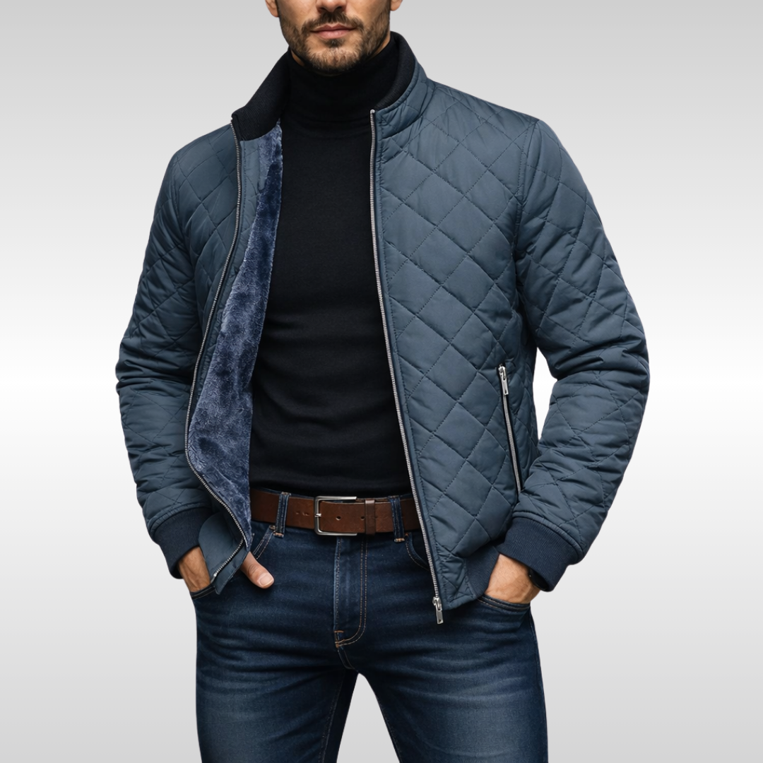 Elegante chaqueta acolchada