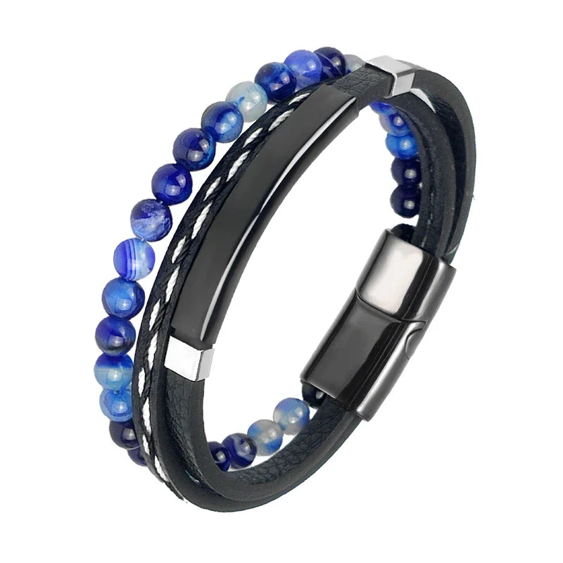 Pulsera de acero de lujo para hombre