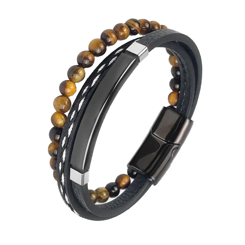 Pulsera de acero de lujo para hombre
