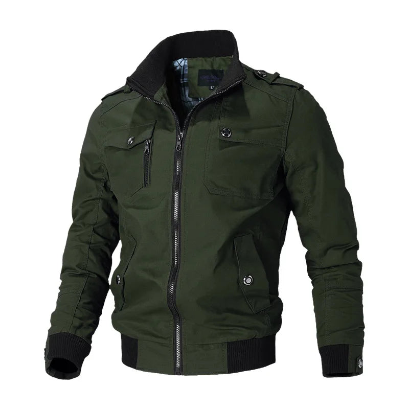 Elegante chaqueta cortavientos para hombre