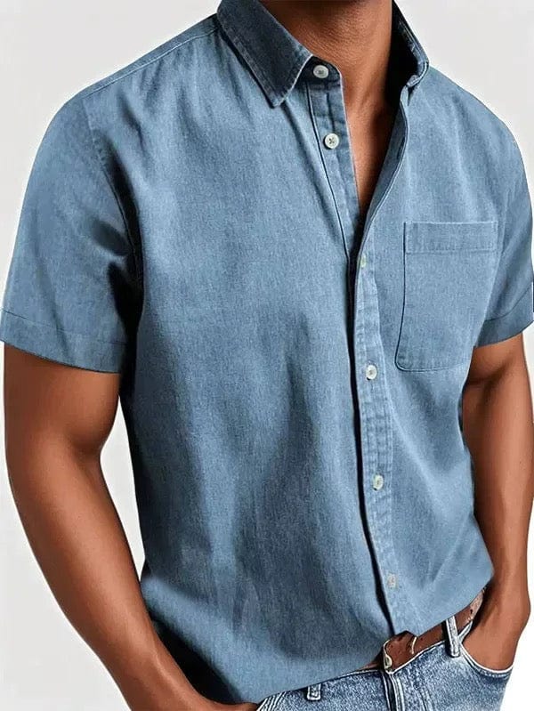 Elegante camisa de manga corta
