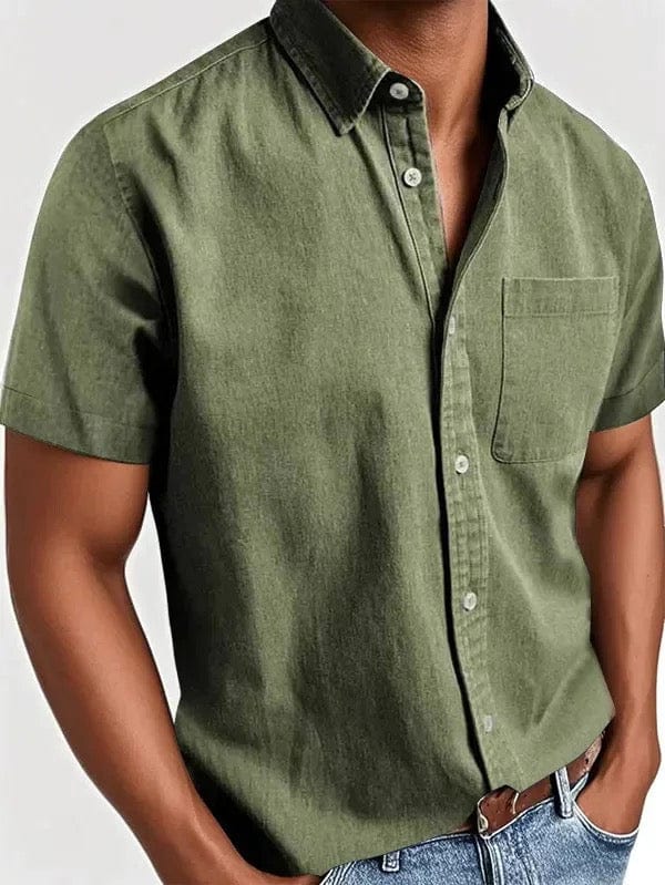 Elegante camisa de manga corta