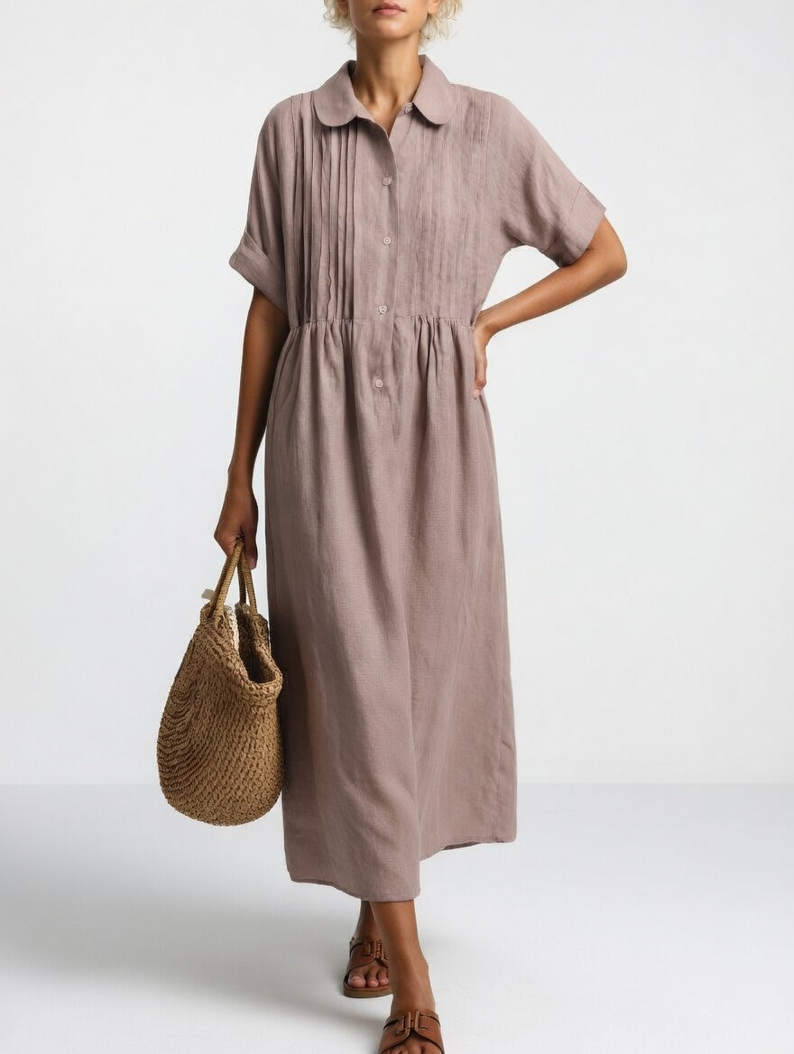 Lysandra™ - Vestido camisero fluido de verano