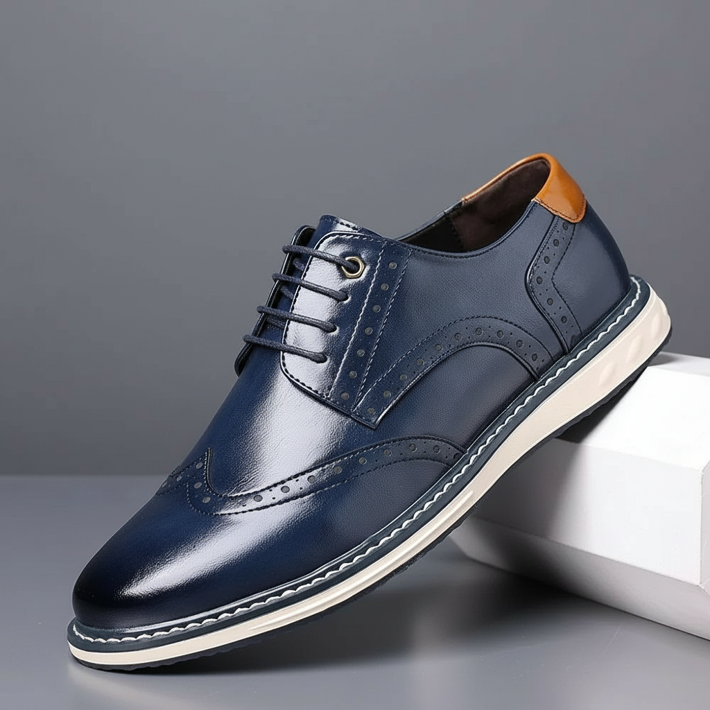 Elegantes zapatos Oxford de cuero