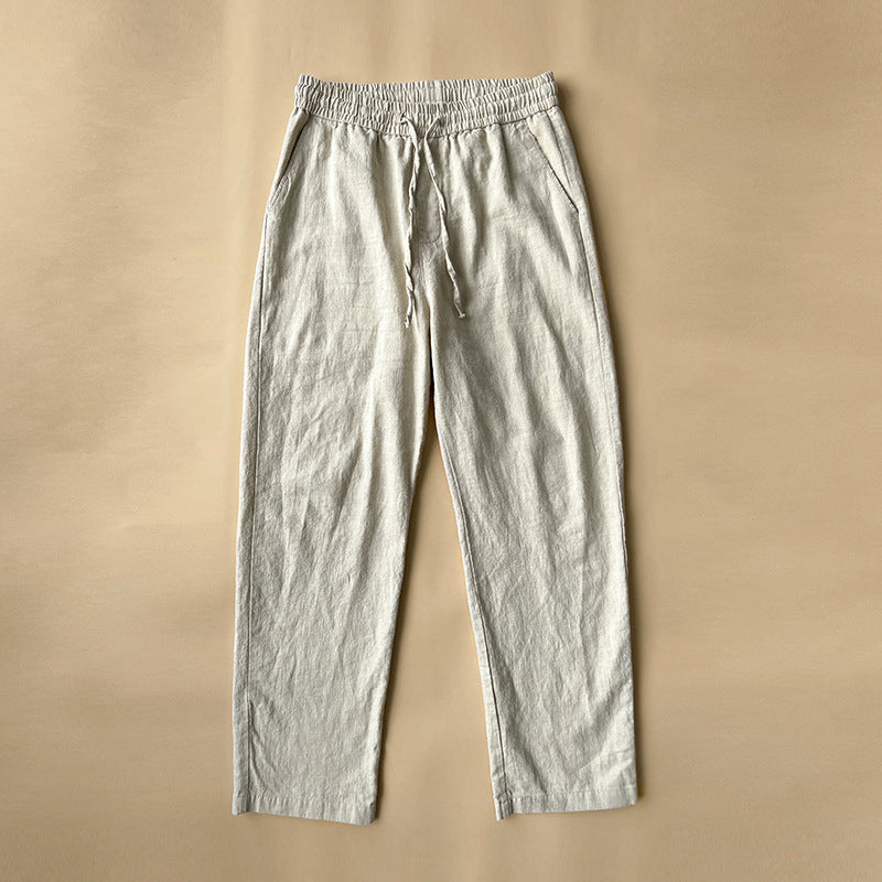 Pantalones de lino de alta calidad