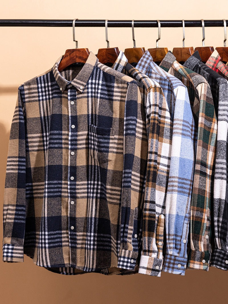 Givalli - Camisa a cuadros de algodón