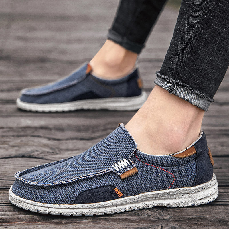 Mocasines elegantes de lona
