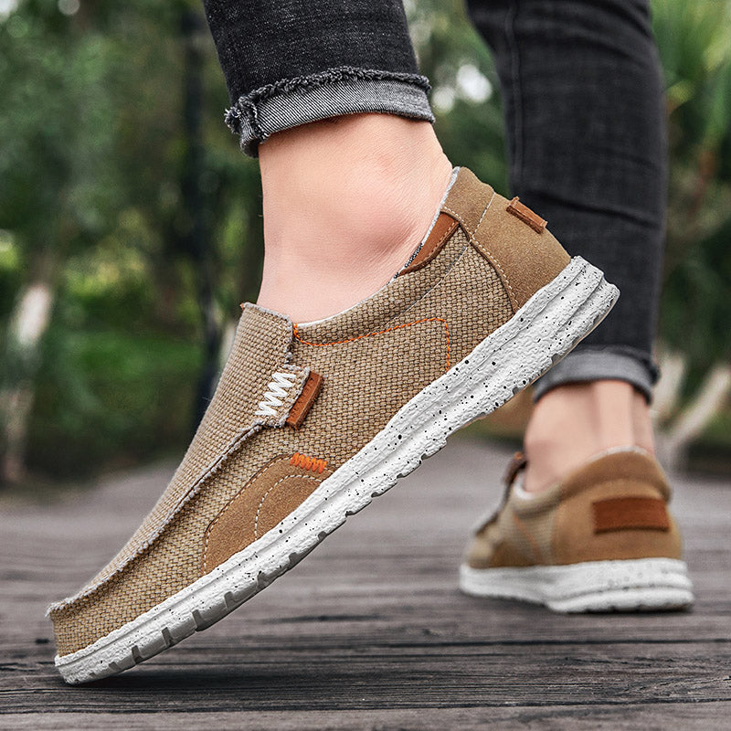 Mocasines elegantes de lona