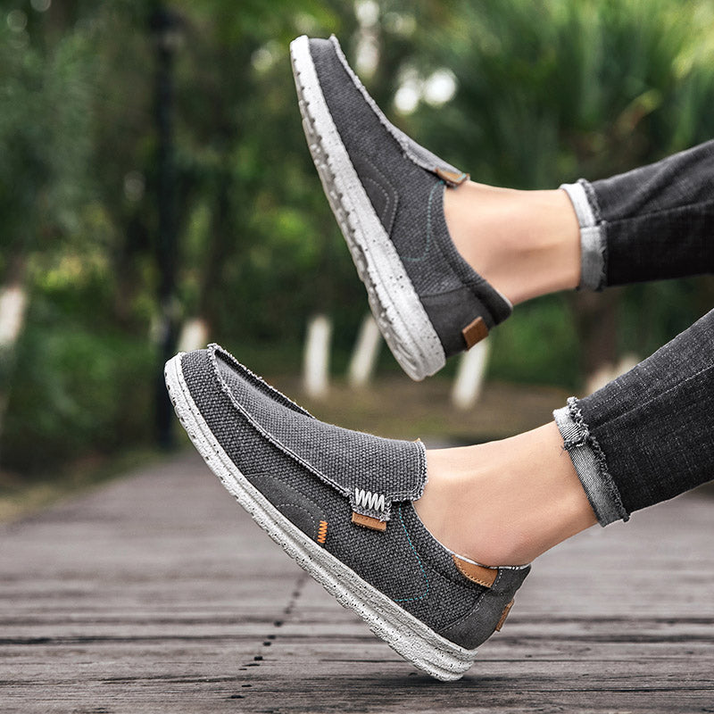 Mocasines elegantes de lona