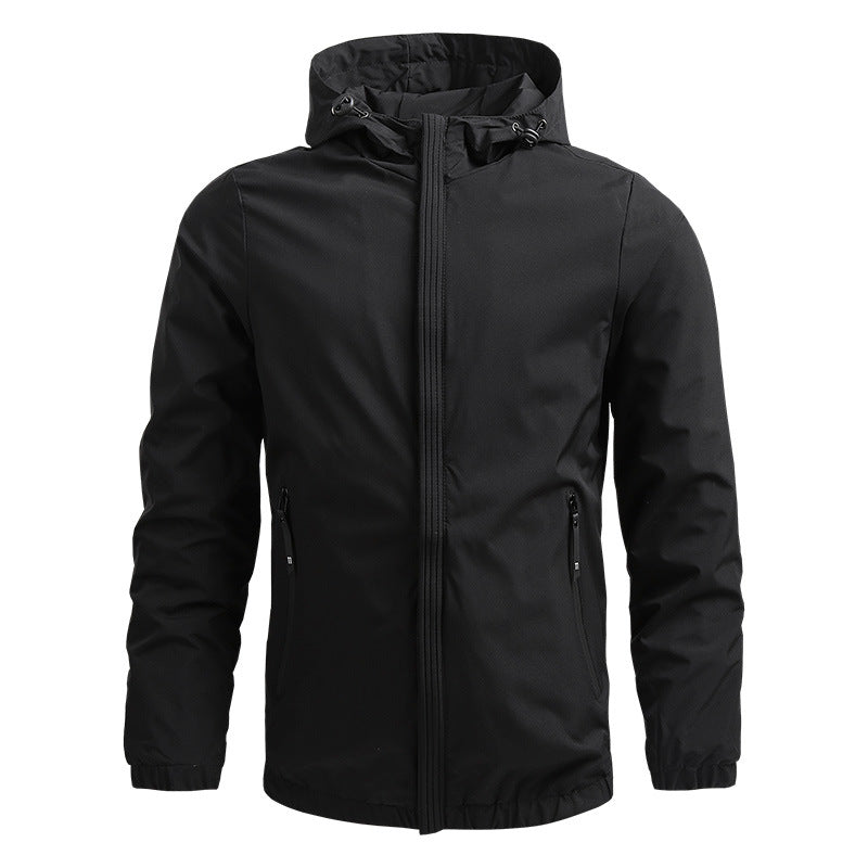 Elegante chaqueta cortaviento
