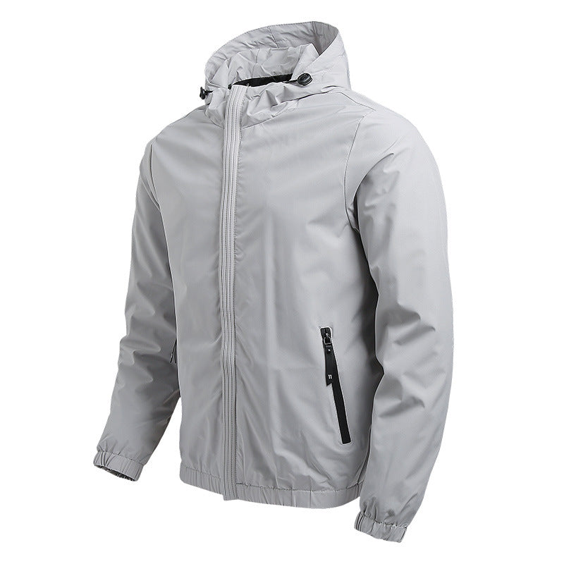 Elegante chaqueta cortaviento