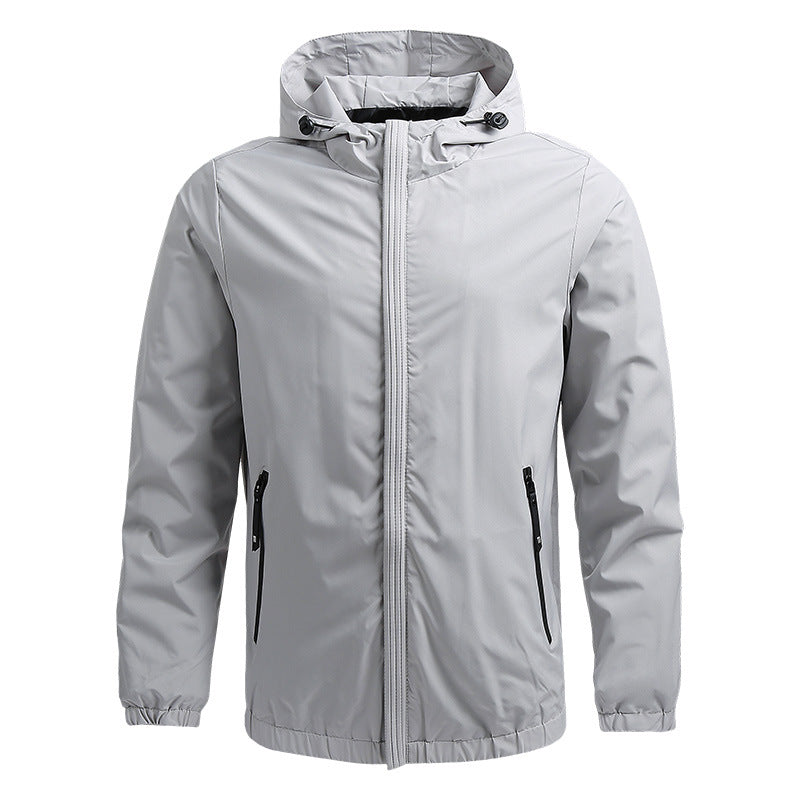 Elegante chaqueta cortaviento