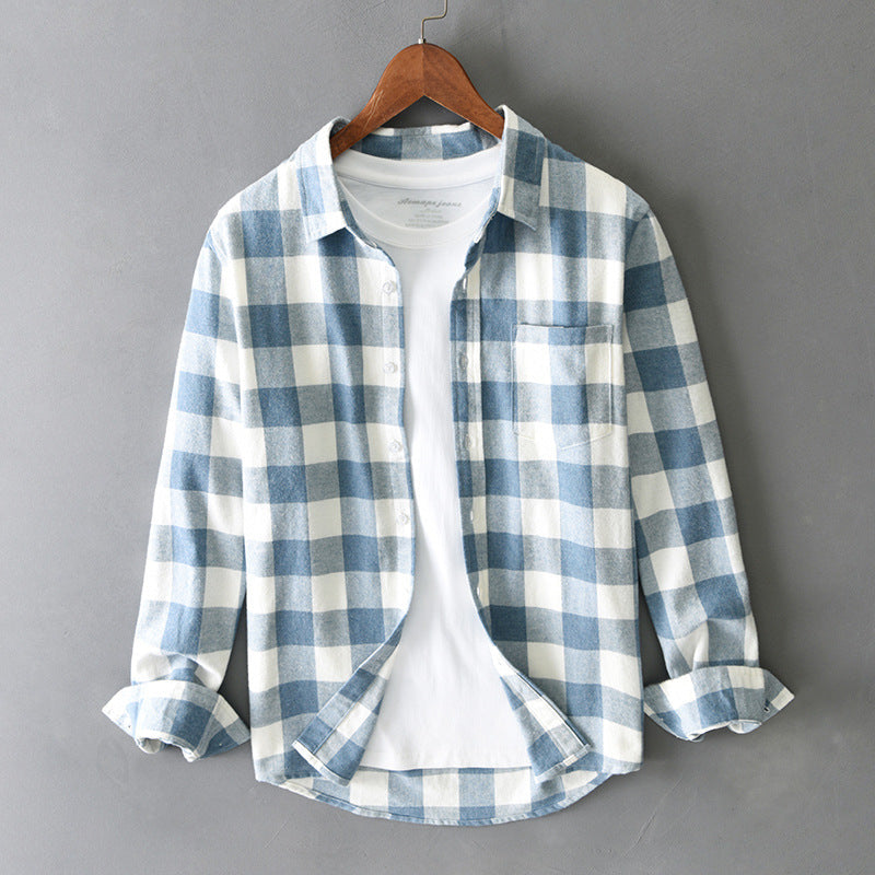Elegante camisa de cuadros