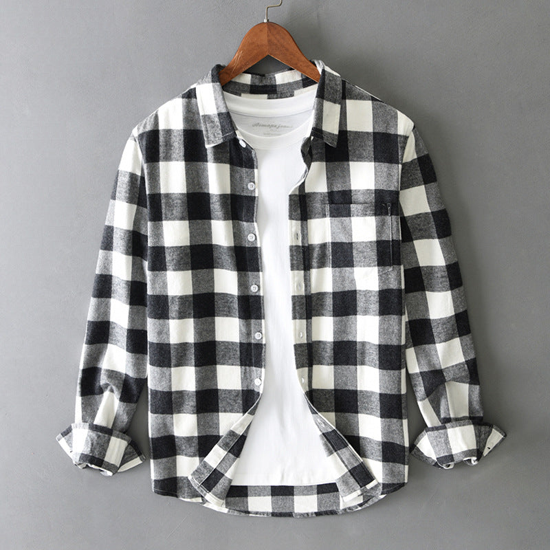 Elegante camisa de cuadros