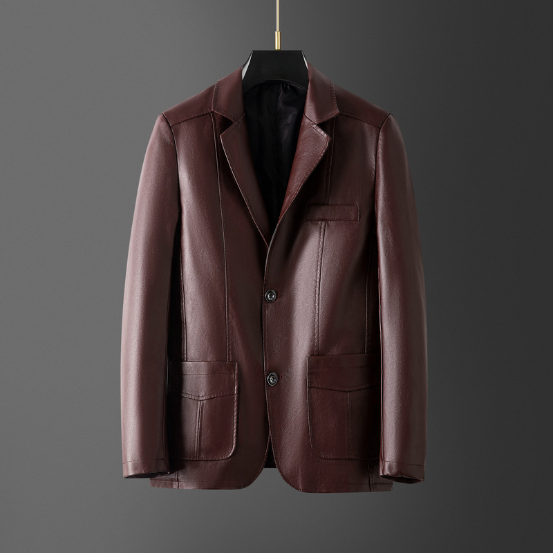 Elegante Blazer de piel para hombre