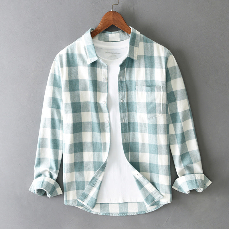 Elegante camisa de cuadros