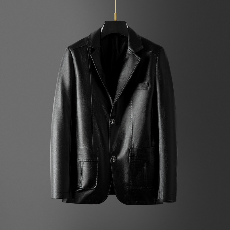 Elegante Blazer de piel para hombre
