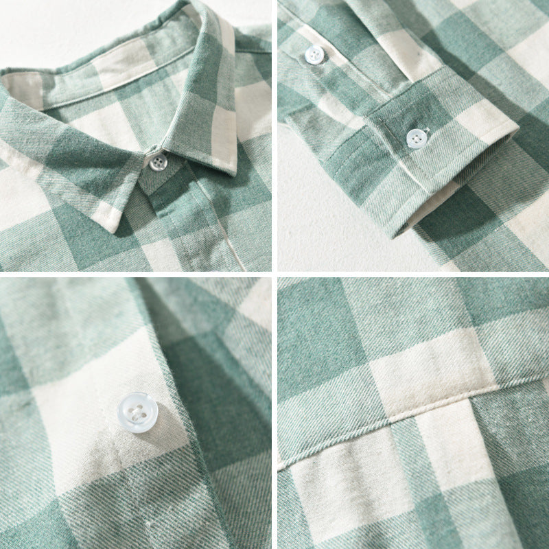 Elegante camisa de cuadros
