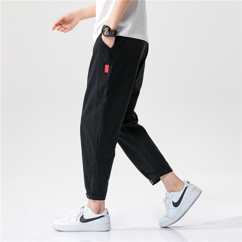 Elegantes pantalones de lino