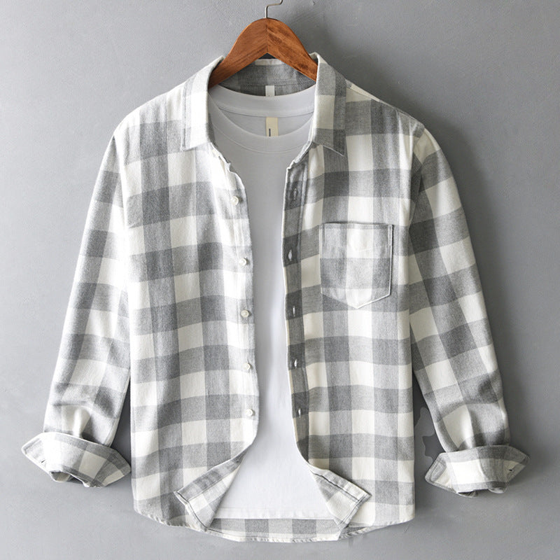Elegante camisa de cuadros