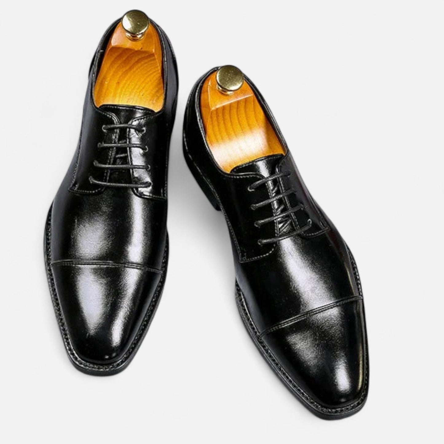 Elegantes zapatos de vestir de piel