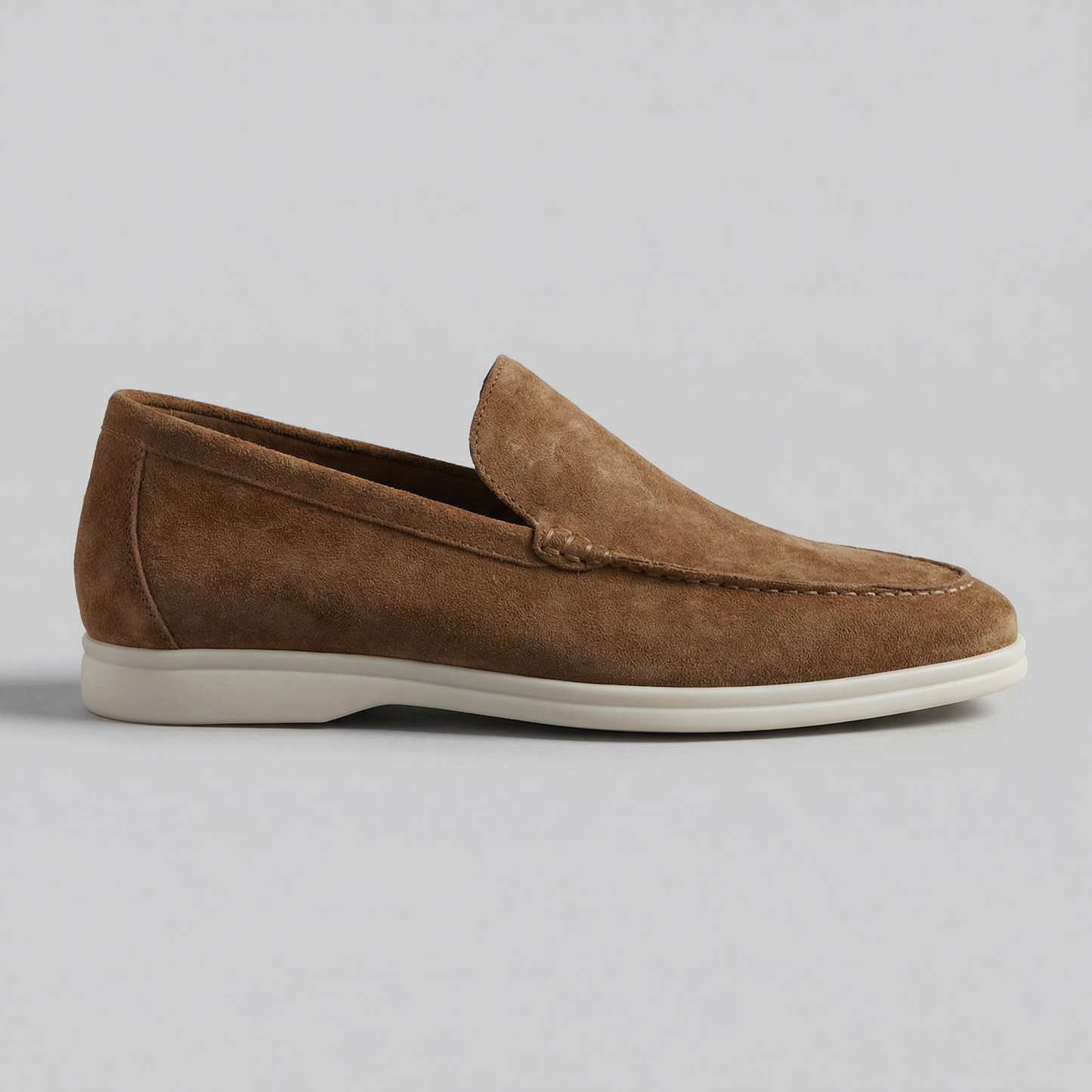 Mocasines elegantes de ante para hombre