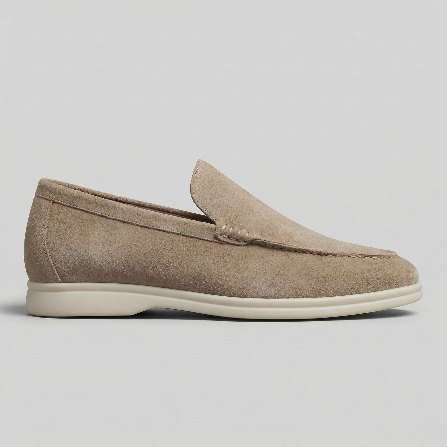 Mocasines elegantes de ante para hombre